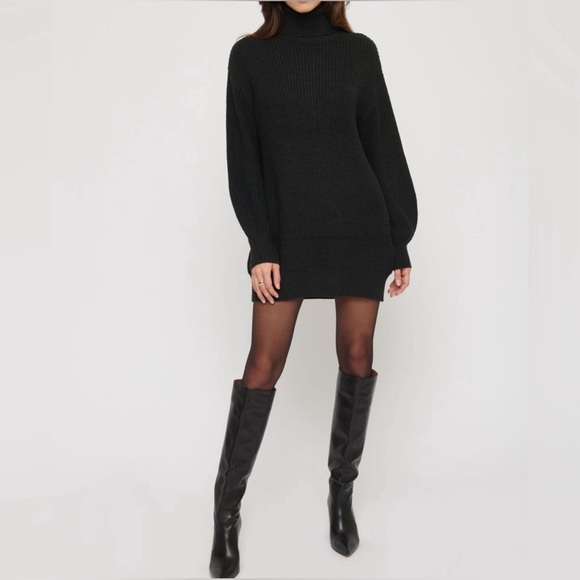 Dynamite| oversized turtleneck dress - Picture 2 of 2
